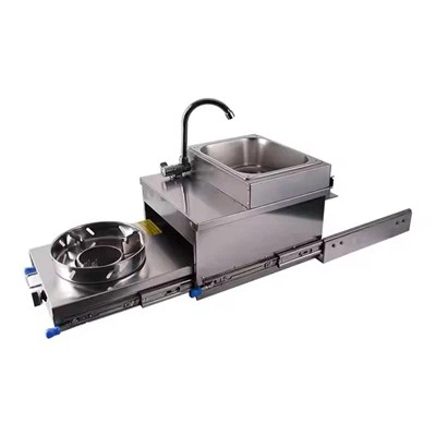 RV vytahovací plynový sporák s kuchyňským sporákem umyvadla